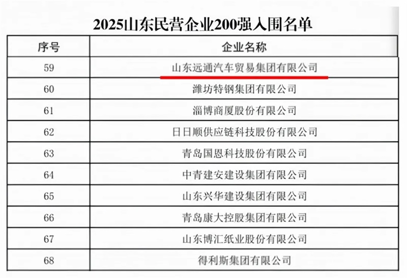 远通集团实力登榜！山东民营企业双百强、临商大会“凤凰金榜”！#11991